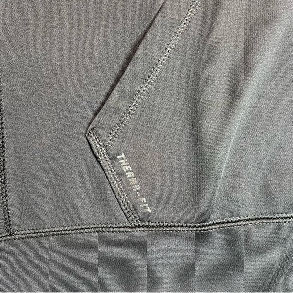 Nike Therma Fit KO Swoosh Camo Hoodie Black / Red Pullover Sweatshirt Size XL - Picture 4 of 10